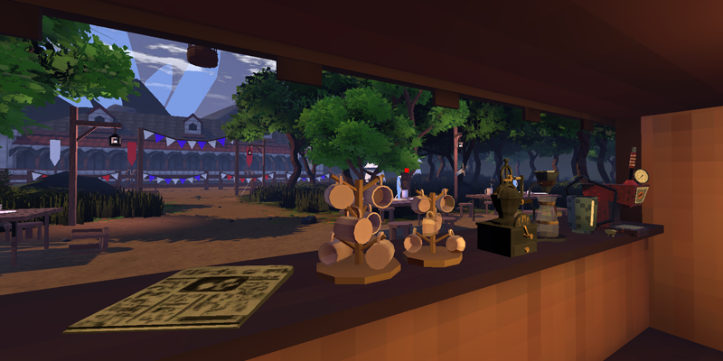 View from behind the counter